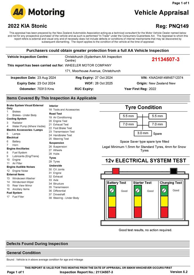 Wheeler Motor Company -#26933 2022 Kia Stonic