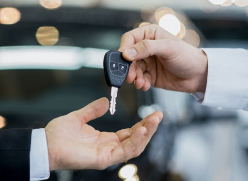 Hand over car keys